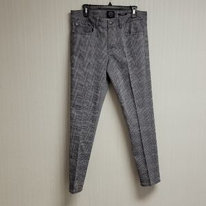 Ben Sherman Houndstooth Pants, Men's Sz 33 X 32  Black and White